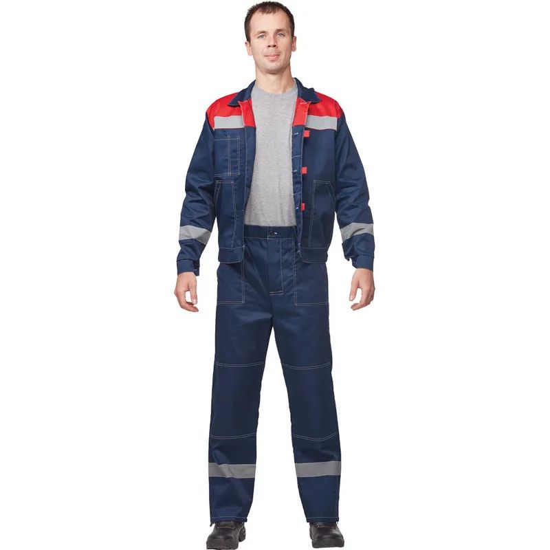 Костюм летний муж. л20-КБР син/красн (р.64-66) 170-176 (Арсенал-СП)