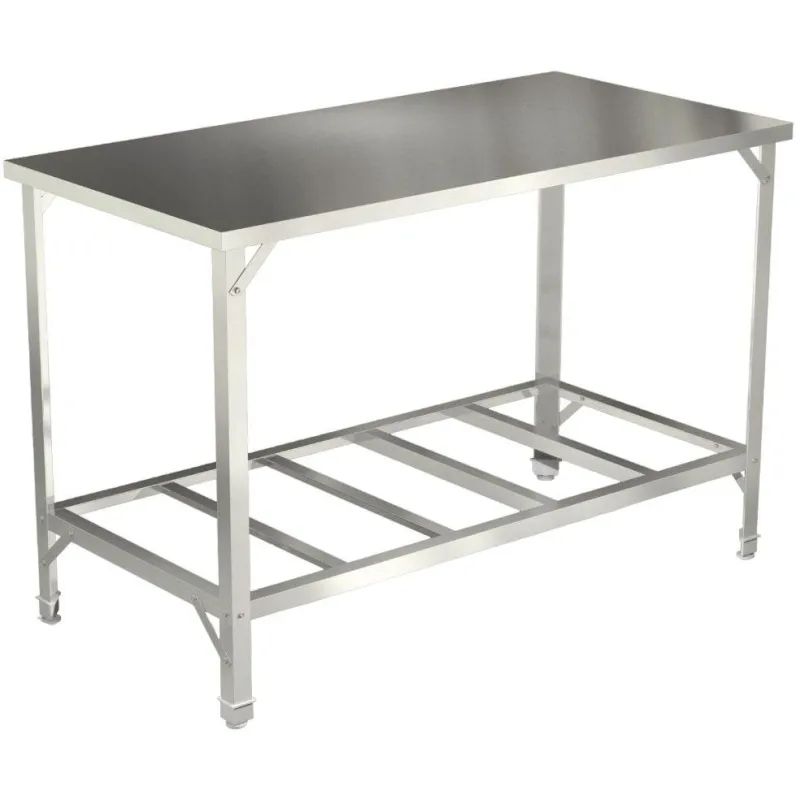 Стол производственный ТТ_СПРО-1206ц полк.решетч,1200x600x850