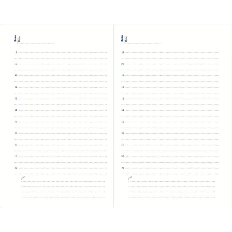 Ежедневник недатированный черный,А5,148х218мм,176л,ATTACHE ВИВА