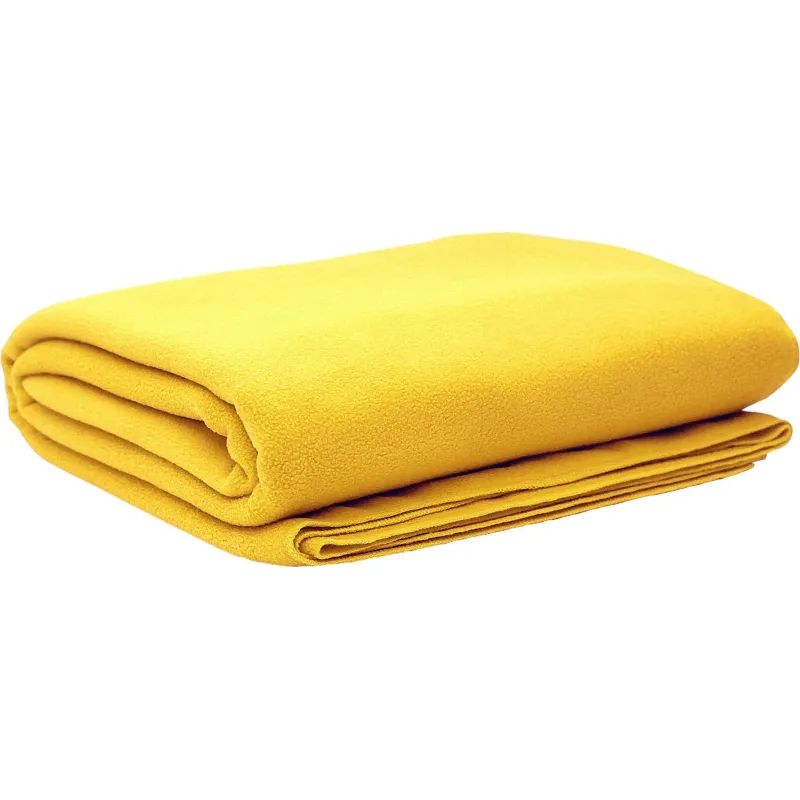 Плед флис 220 гр/м2 150х200, жёлтый