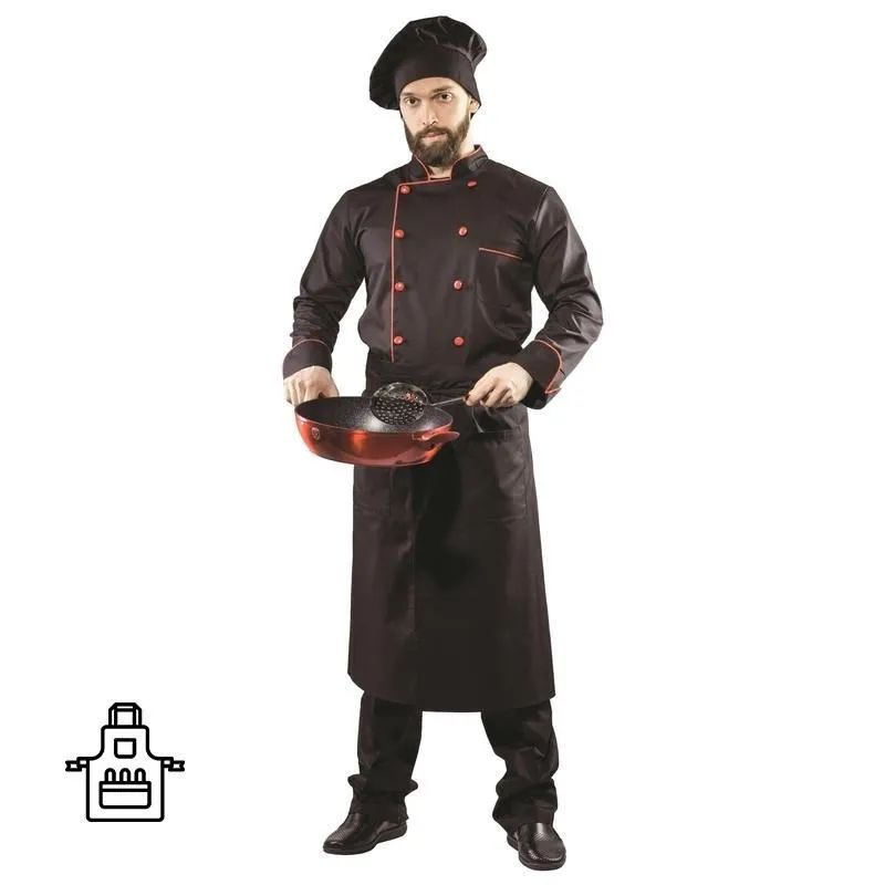 Фартук поварской универсальный черный