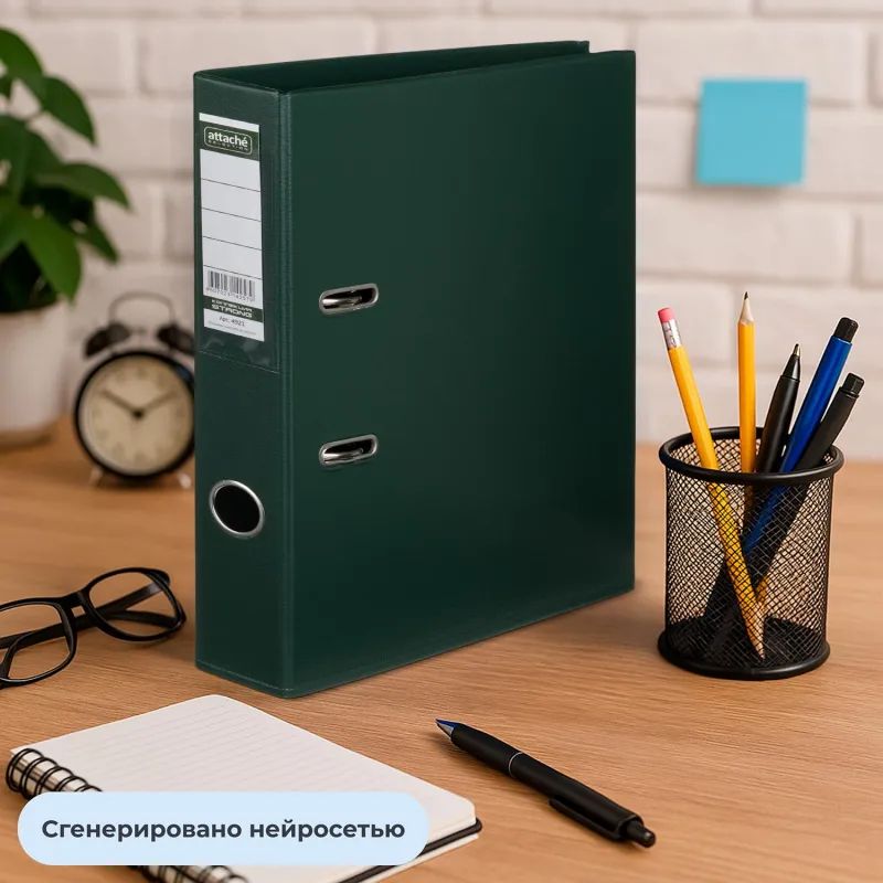 Папка-регистратор Strong Line 50мм,т-зеленый,ПБП2,карм.кор