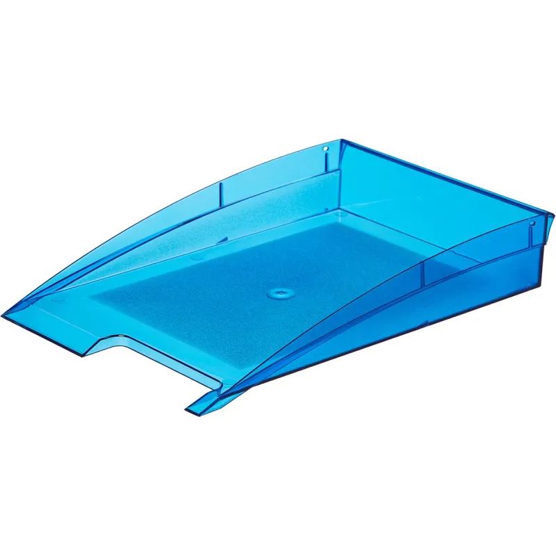 Лоток горизонтальный Attache City прозр. Синий