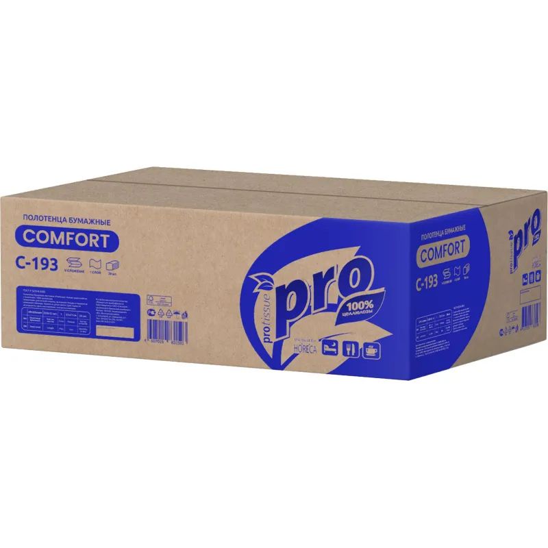 Полотенца бумажные д/держ.PRO 1сл 250л/пач 20пач/кор V-слож.C193
