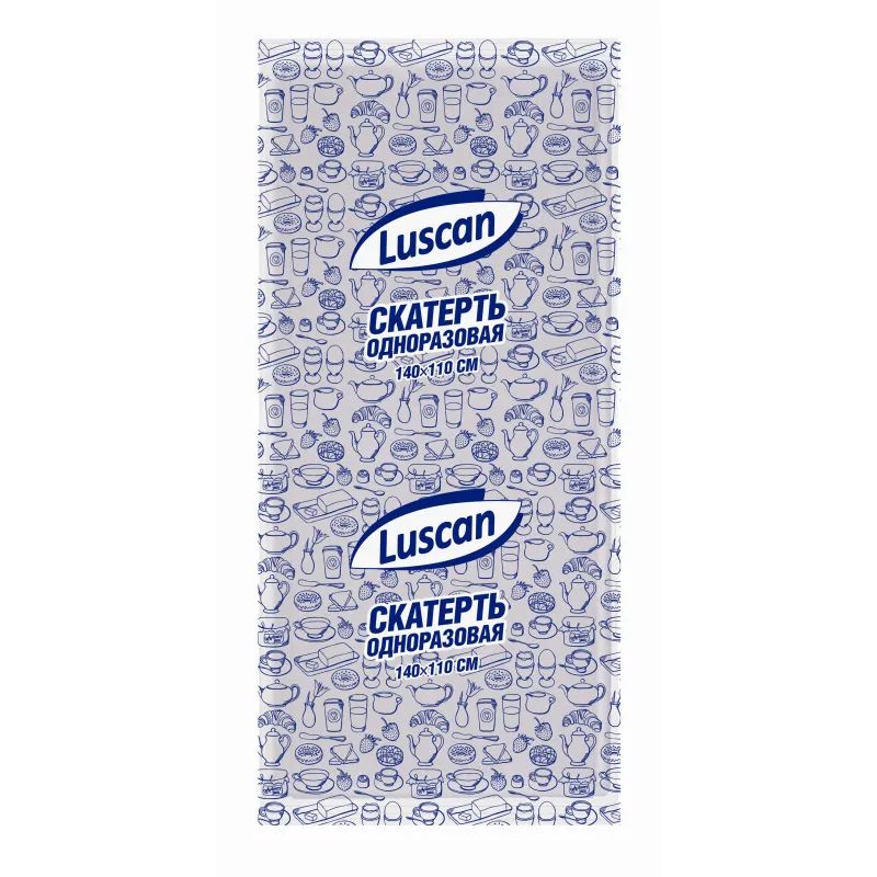 Скатерть одноразовая Luscan, 110х140см, белая