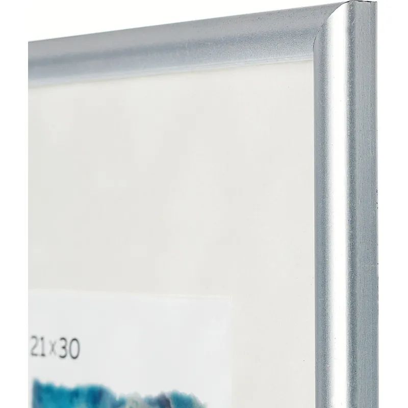 Рамка А4 пластиковая PS 516 серебро матовое