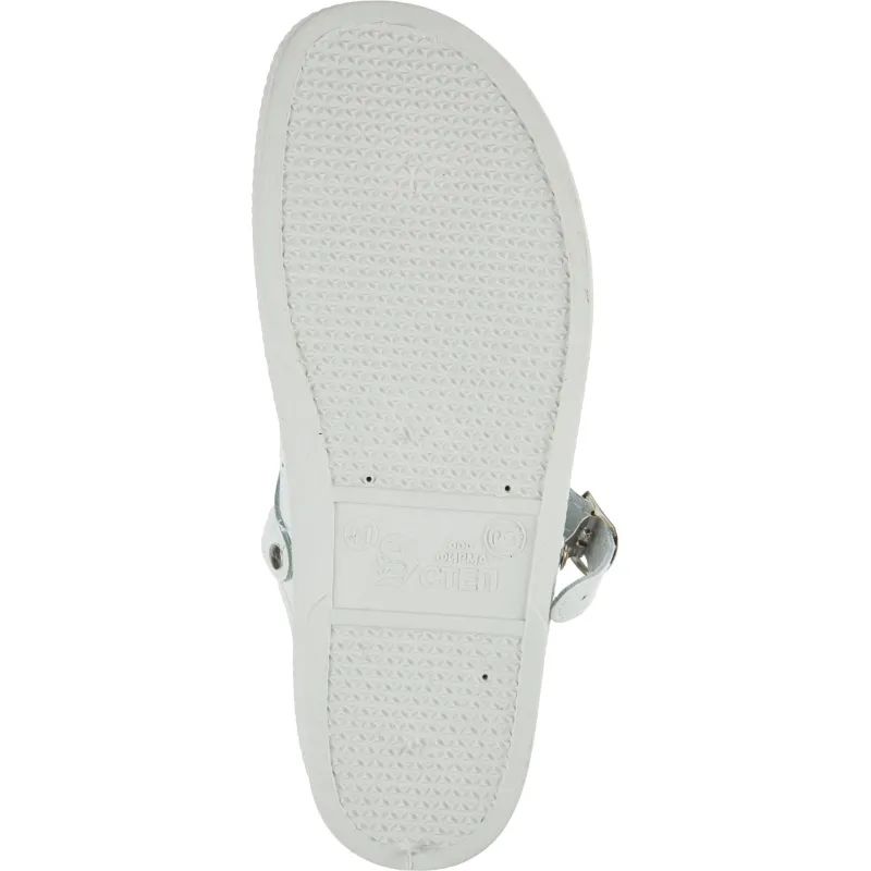 Сабо муж.нат.кожа цв.белый(р.45) (10-12-7)