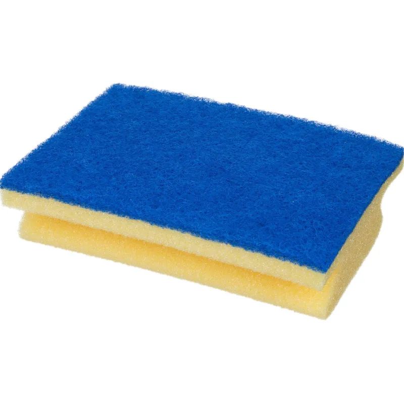 Губка Vileda для ванной (синий абразив)13х16,5 см 535895