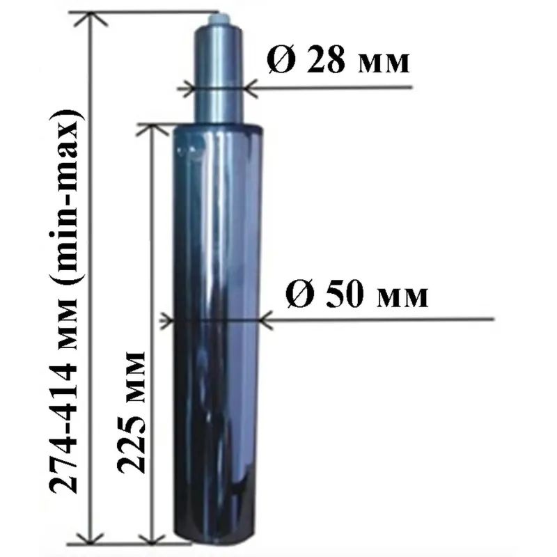 Газлифт для кресла BSL_EChair 140 хром, 3 класс