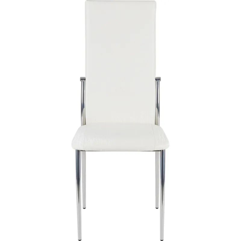 Стул для столовых Ct_Пекин С2.00.45 хром зеркало, к/з 20544 св-сер (2 шт/уп