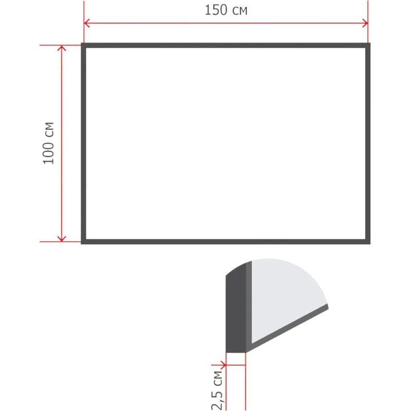 Доска магнитно-маркерная 100х150 Attache Wood дерев.рама