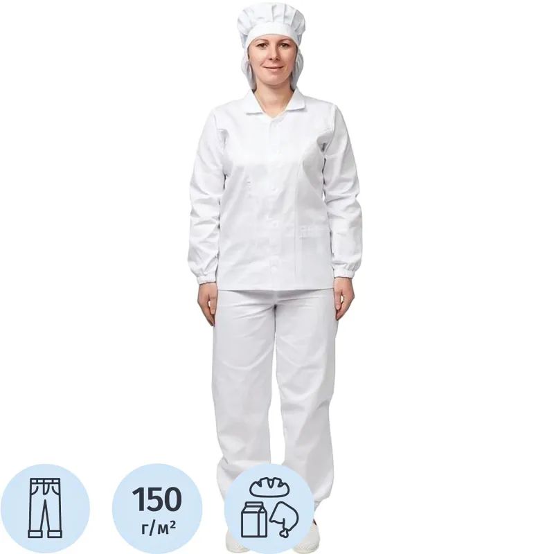 Брюки для пищевого производства универс. у17-БР (р.56-58) р.158-164