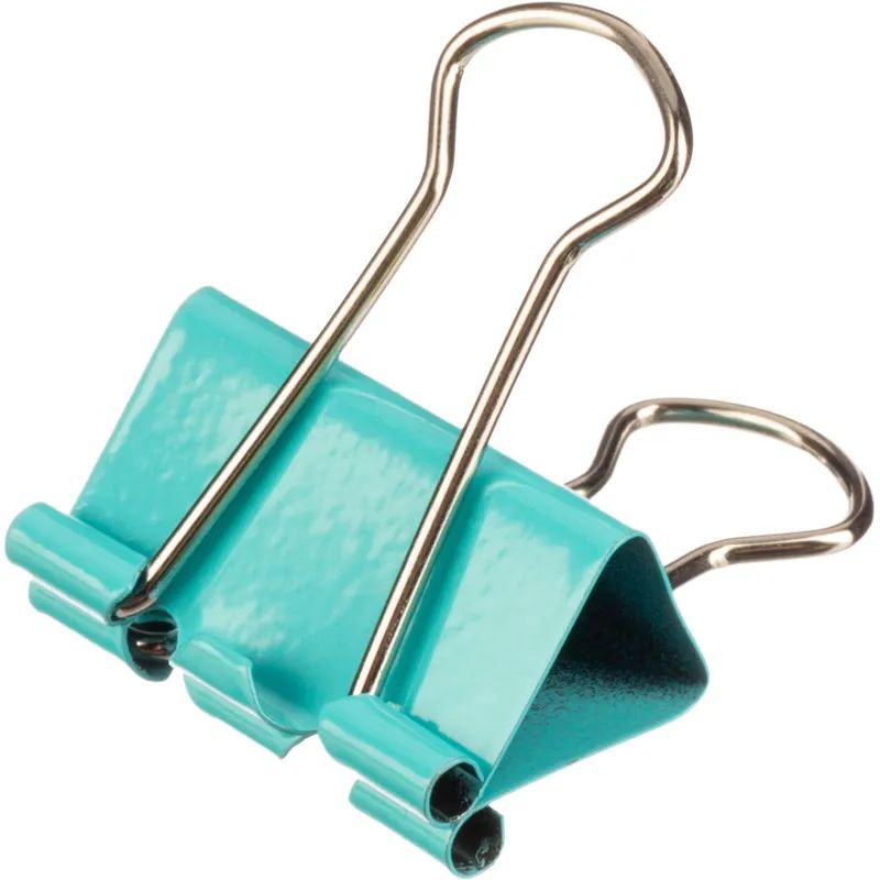 Зажимы для бумаг цветные 25мм 12шт/уп Attache, в картонной коробке