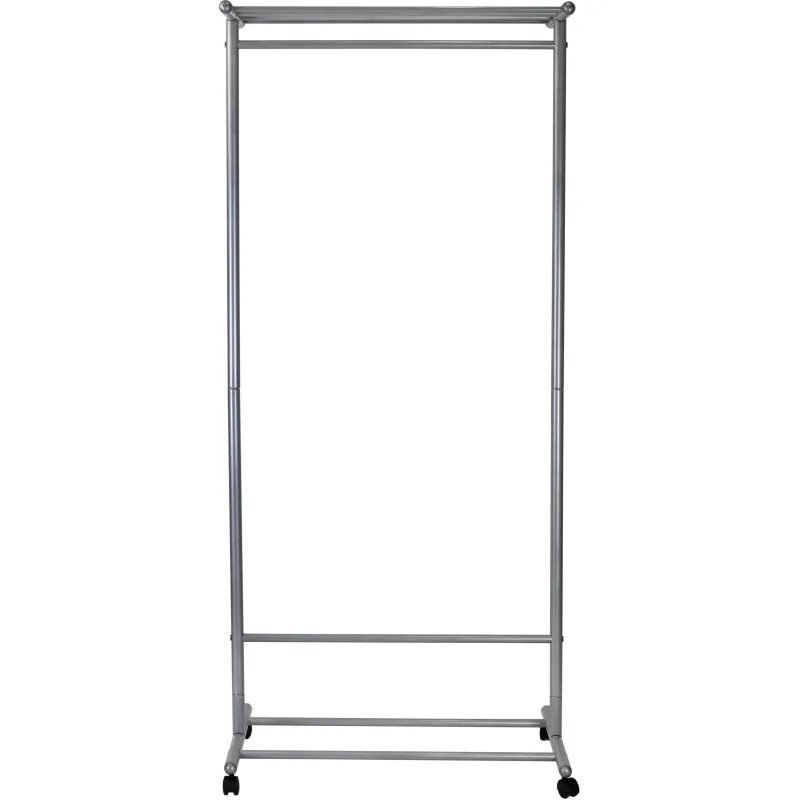 Вешалка МЕ_напольная М 9, колеса, металлик