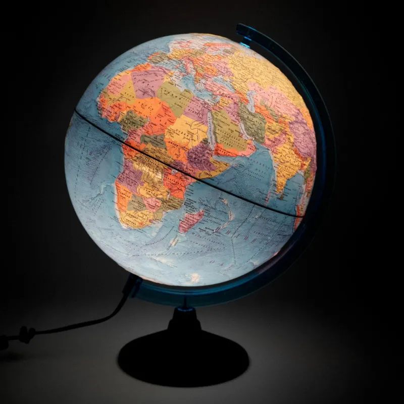 Глобус политический с подсветкой 250мм Классик Евро Ке012500190