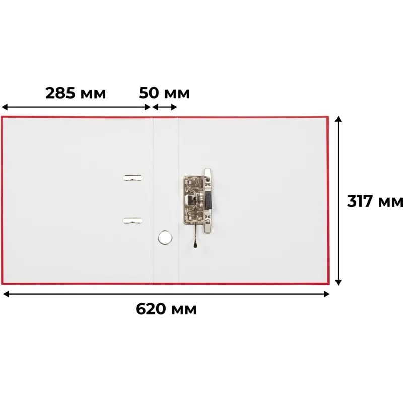 Папка-регистратор Attache Economy, 50мм, 10шт/уп, красный,ПБП1,карм.кор