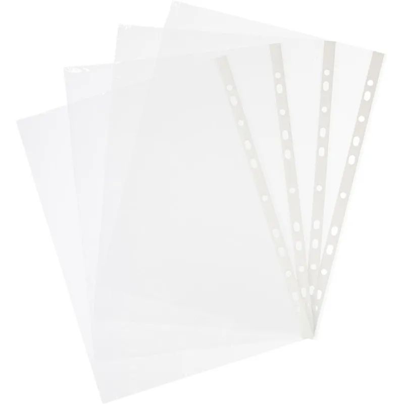 Файл-вкладыш перфорированная А4 100шт., гладкаяЭлементари 0,025 мм