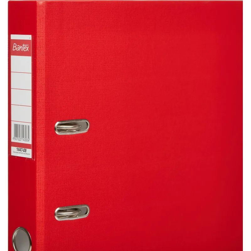 Папка-регистратор ECONOMY ,б/мет.уг,50мм,красн,ПБП1,карм.кор