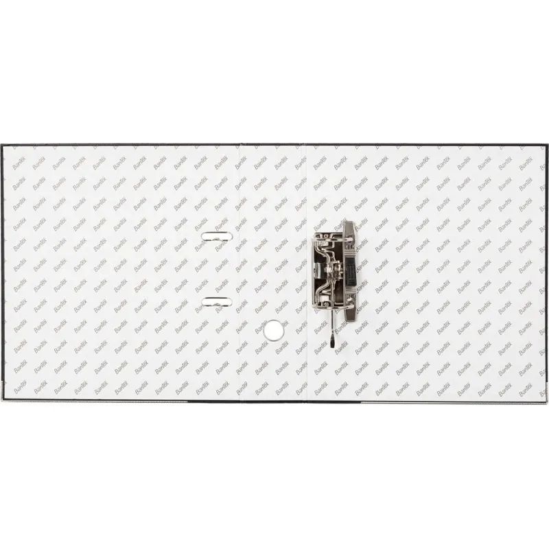 Папка-регистратор ECONOMY PLUS 80мм,чер,ПБП1,карм.кор,мет.уг