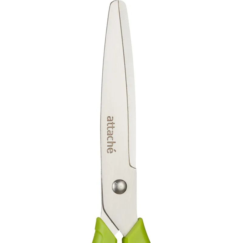 Ножницы Attache Spring 200 мм эргоном.руч.без покрытия,цвет салатовый