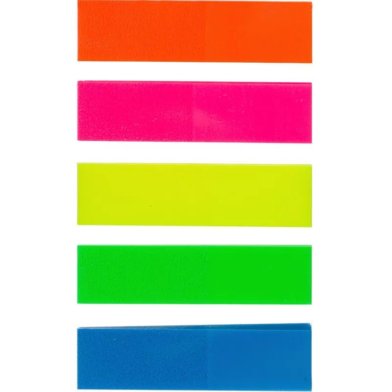 Клейкие закладки пласт. 5цв.по 25л. 45ммх12 Attache Selection