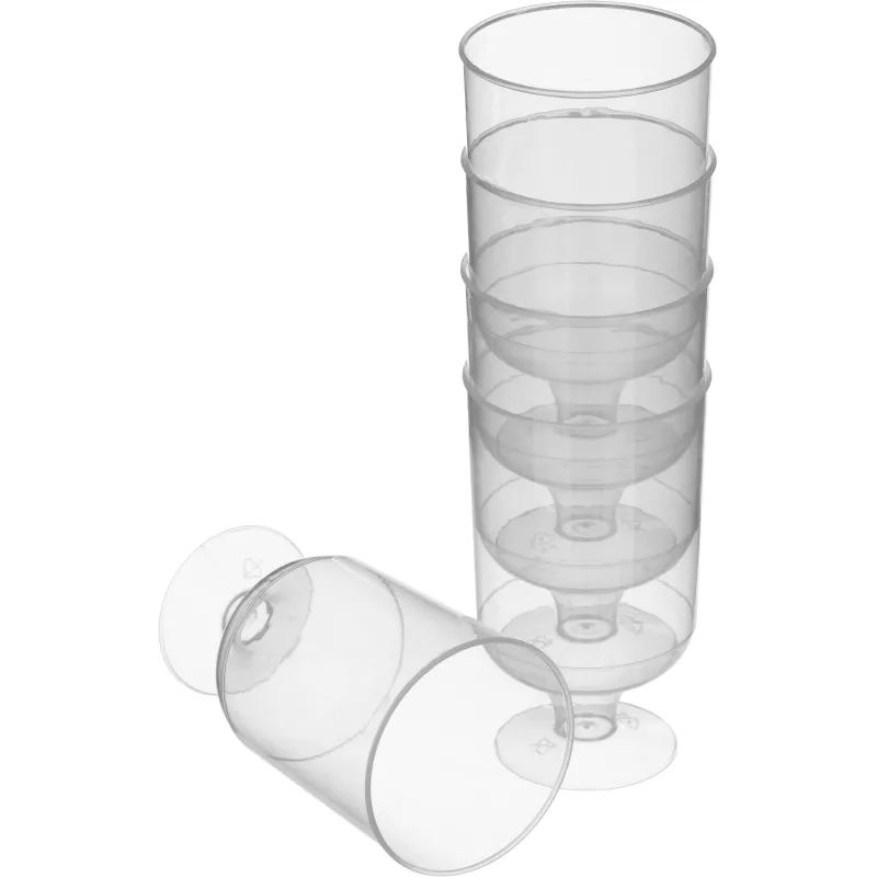 Рюмка одноразовая 100мл, КРИСТАЛЛ прозр., КОМУС ПС 6шт/уп