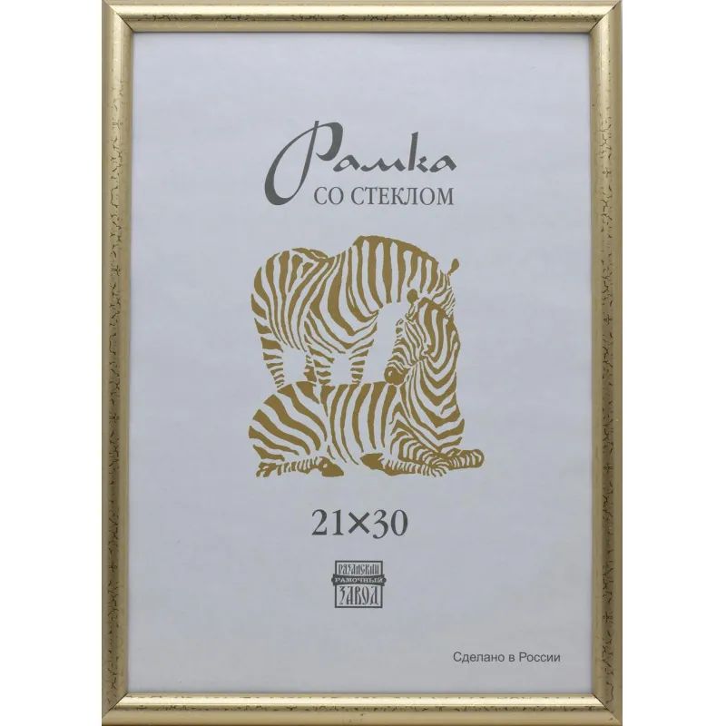 Рамка пластиковая А 4 золотого цвета 509