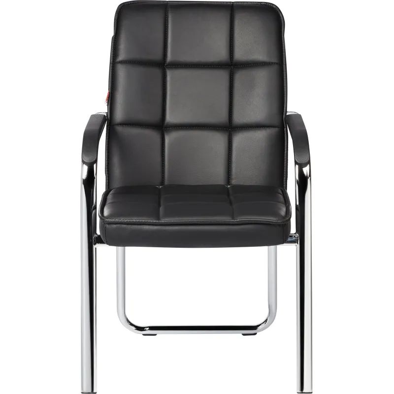 Конференц-кресло BN_TQ_Echair-810 VPU кожзам черный, хром