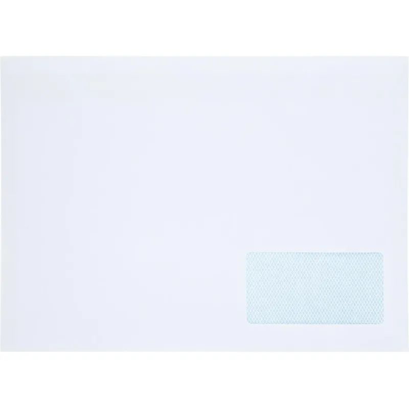 Конверт С4 BUSINESSPOST стрип прав.ниж окно (55x110)100г/м2 250шт/уп