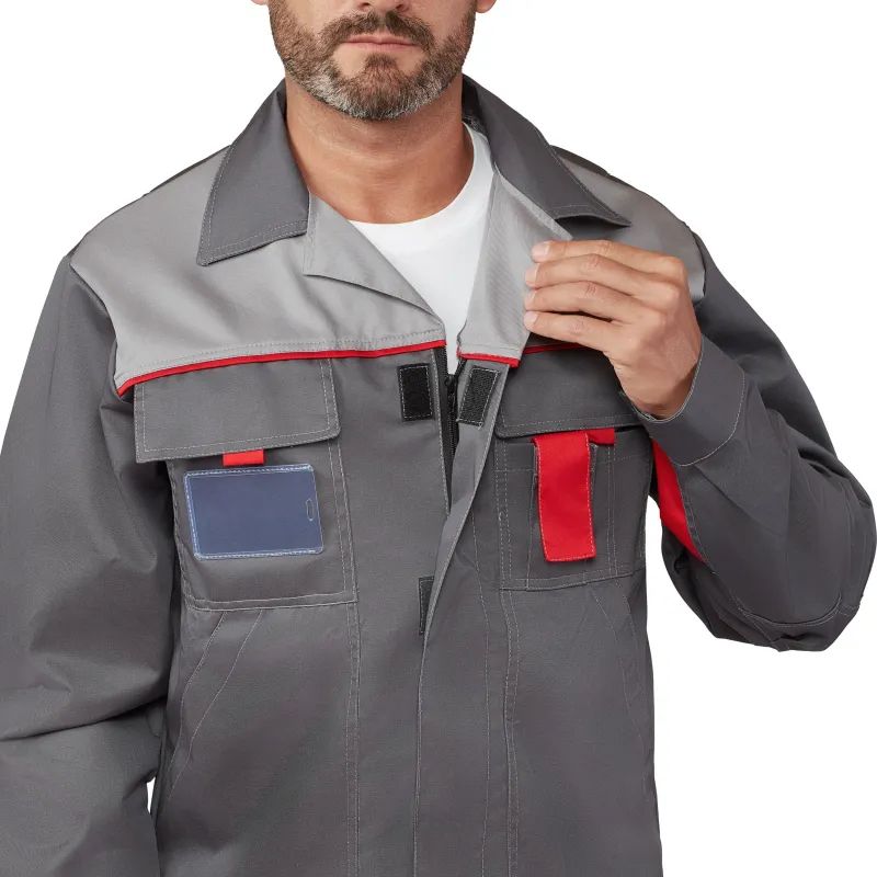 Костюм рабочий летний муж л10-КПК т-сер/св-сер(р.48-50)182-188 (серия Л)