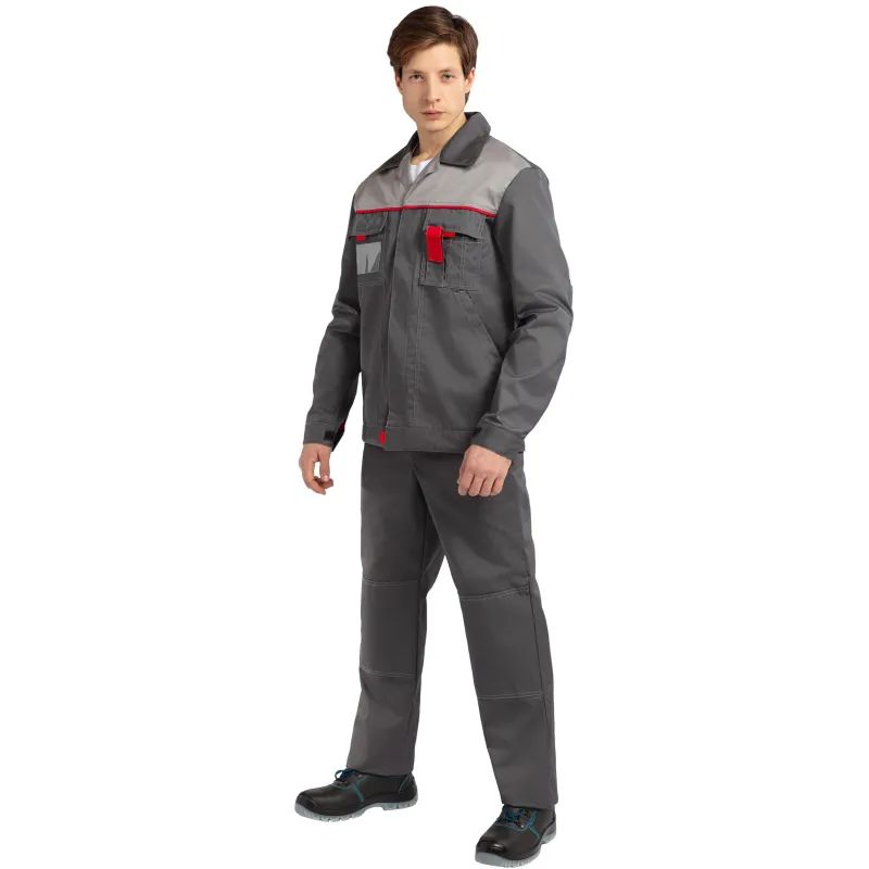 Костюм летний муж л10-КБР т-сер/св-сер(р.52-54) 182-188 (серия Л)