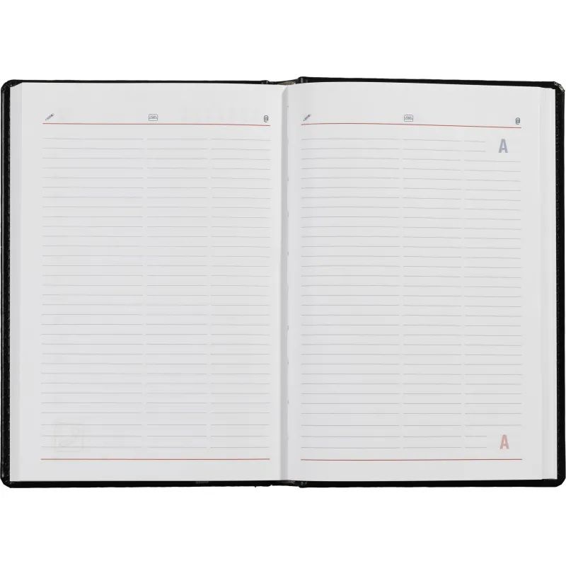 Ежедневник недатированный черный,А5,143х210мм,176л,ATTACHE Каньон