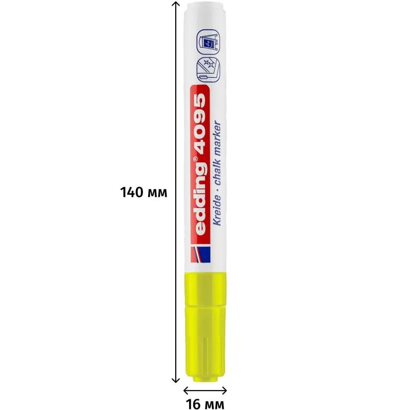 Маркер меловой Edding E-4095 chalk marker жёлтый