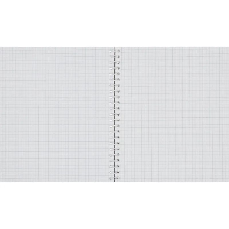 Тетрадь общая Attache,96л,клет,А5,мет.греб,обл.лак.карт