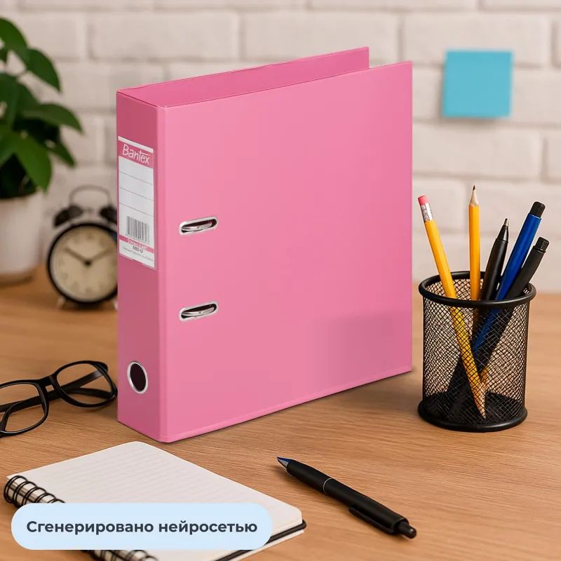 Папка-регистратор Strong Line 70мм, фуксия , ПБП2,карм.кор