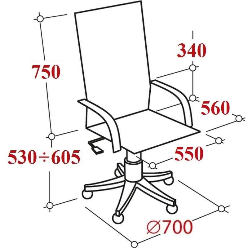 Кресло BN_Dp_EChair-584 TR рецикл.кожа черный, металл черный