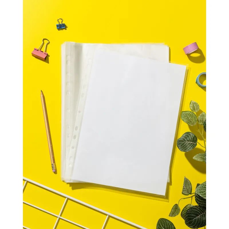 Файл-вкладыш А4 25мкм Attache с перф,100 шт., рифлен.пов