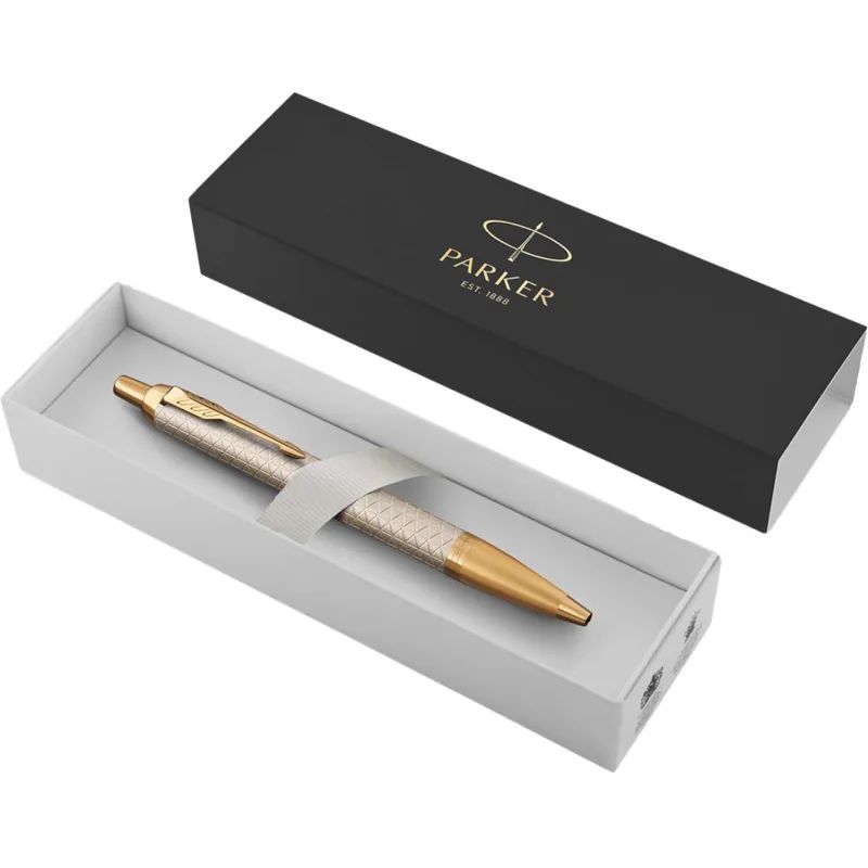 Ручка шариковая  PARKER  IM Warm Silver (grey) GT синий 1931687 Китай