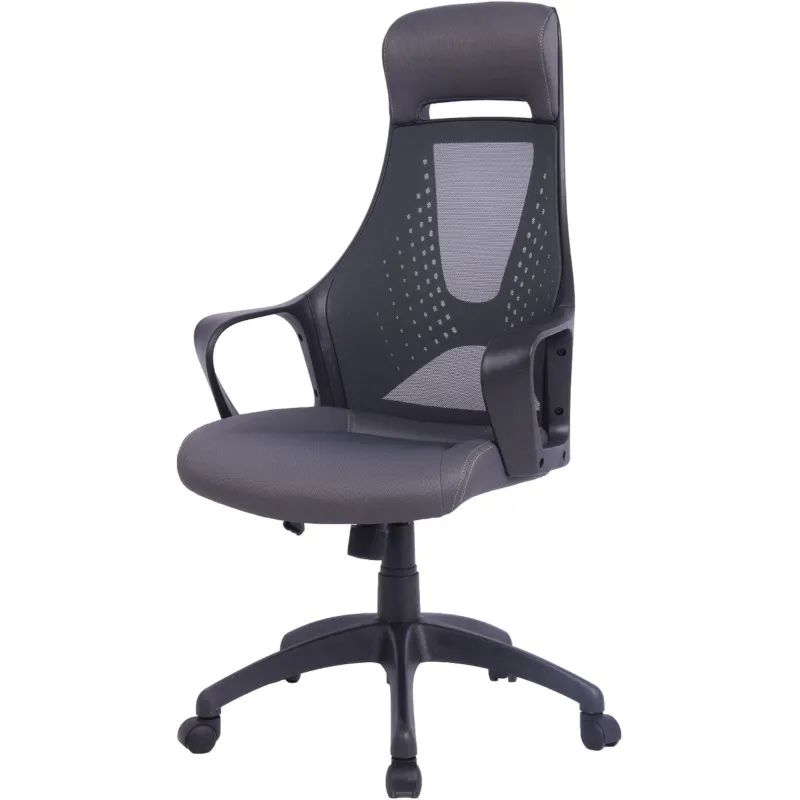 Кресло BN_Hg_EChair-578 TC сетка/ткань черный, пластик черный