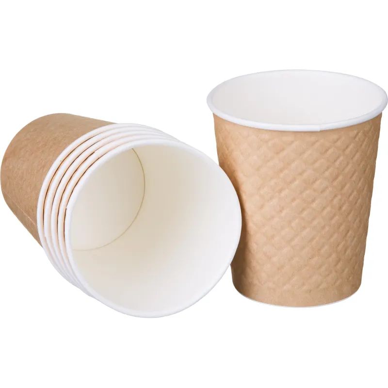 Стакан одноразовый бум двухслойный d-80мм 250мл Waffle Craft (25шт/уп)