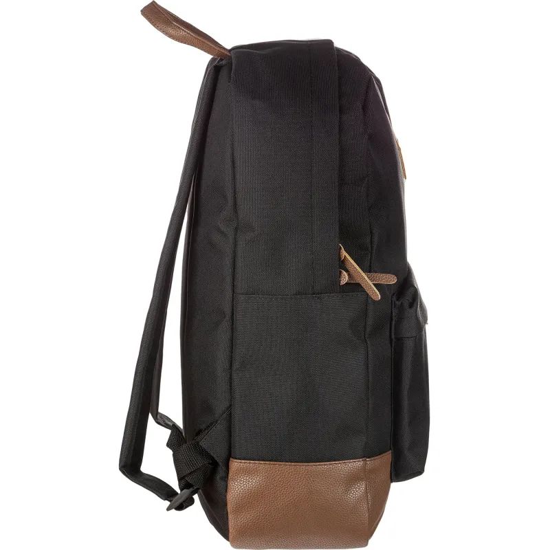 Рюкзак молодежный черный, кож.зам