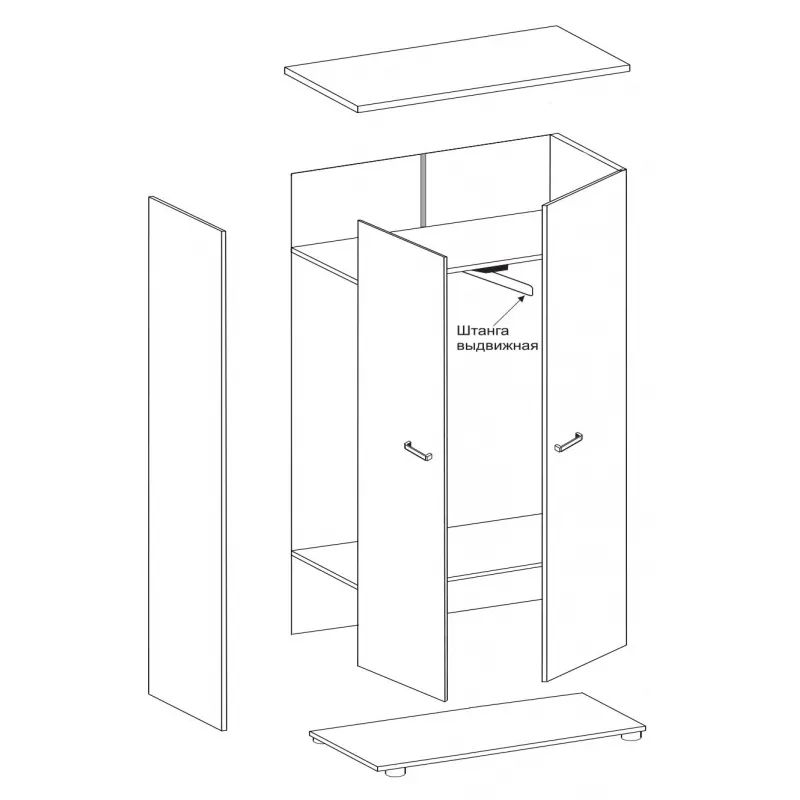 Гардероб MS_Grand GrY-63 ясень шимо