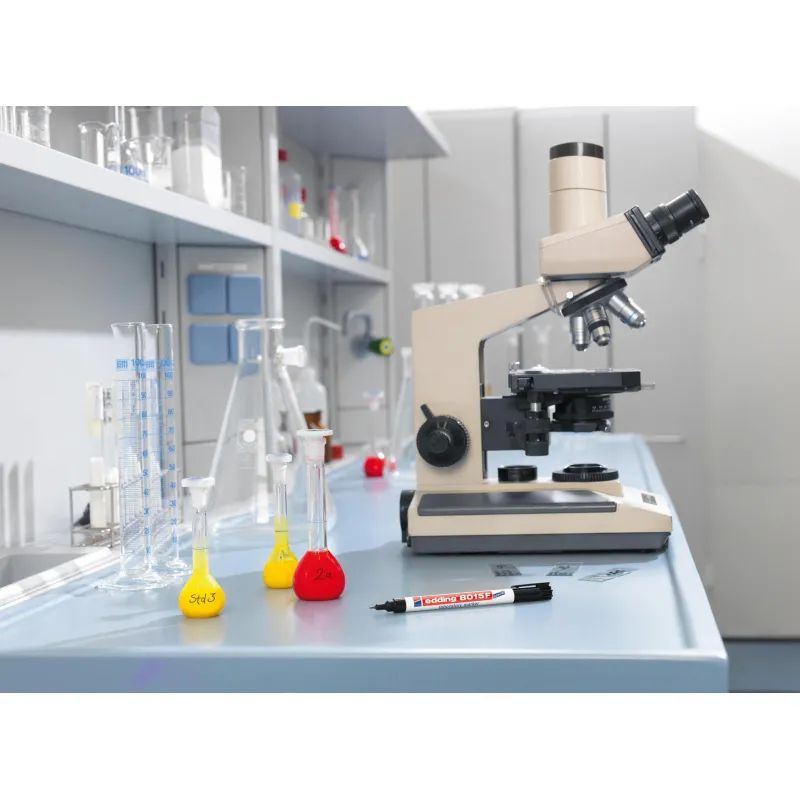 Маркер лабораторный EDDING E-8015 F черный 0,75 мм перманент