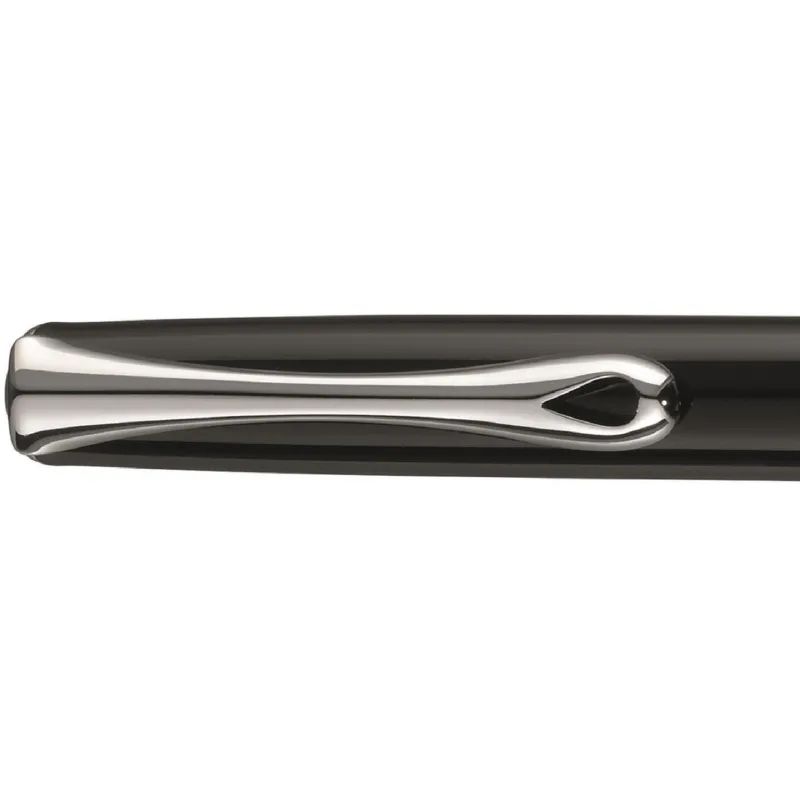 Ручка перьевая DIPLOMAT Traveller black lacquer F синий D10424950