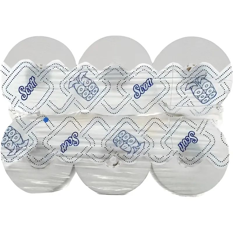 Полотенца бумажные д/дисп KK Scott Max в рулонах, 1сл, белые, 6х350м, 6691