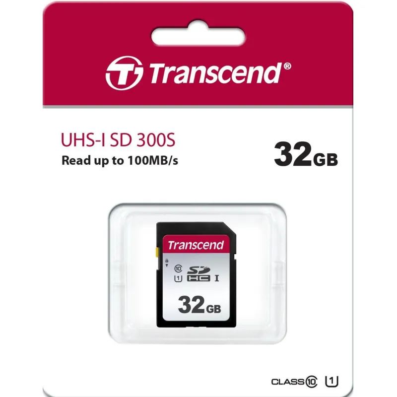 Карта памяти Transcend 300S SDHC 32Gb UHS-I Cl10, TS32GSDC300S