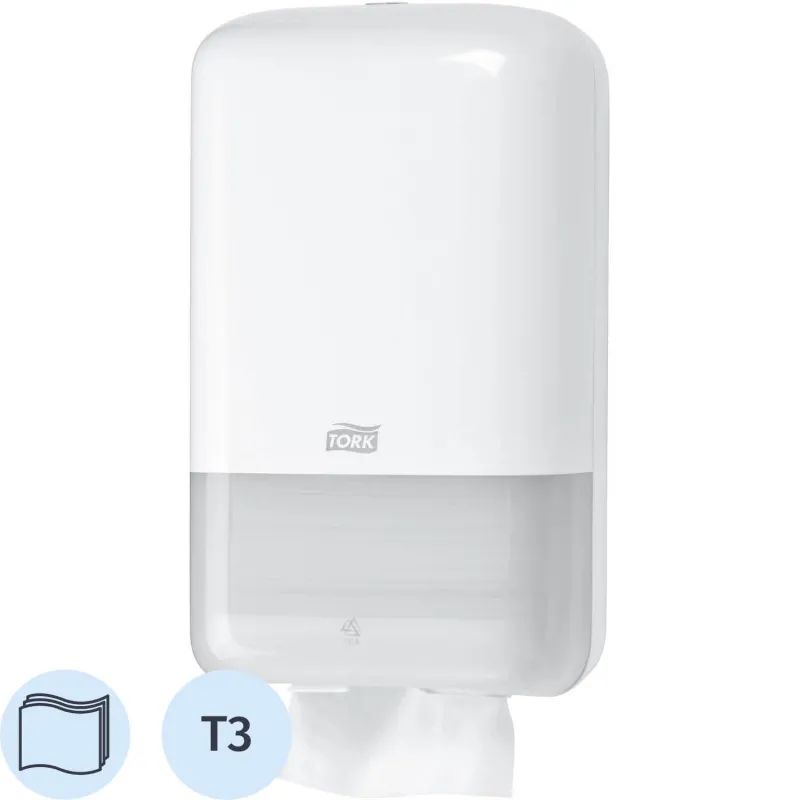 Диспенсер для туалетной бумаги листовой Tork Т3 556000 белый