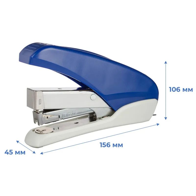 Степлер SAX 170 (N24/6) до 40 листов, энергосберегающий,антистеплер,син