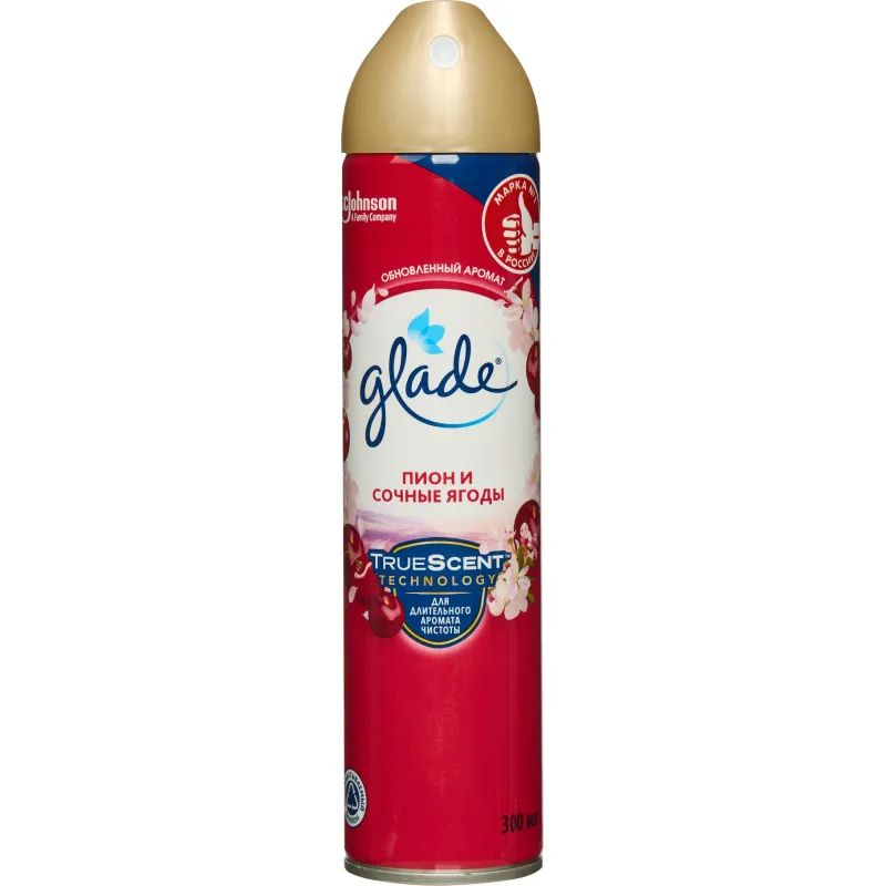 Освежитель воздуха GLADE Пион и сочные ягоды 300мл