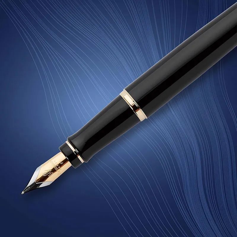 Ручка перьевая WATERMAN EXPERT S0951640 черн. корп, син чернила 0,5мм Франц